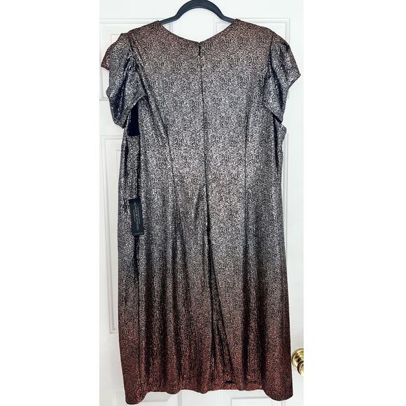 Lane Bryant Gold Glitter Cocktail Party Dress - size 20 - OD - Picture 3 of 9